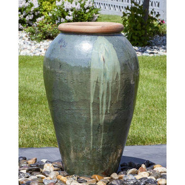 Tuscany FNT3894 Ceramic Triple Vase Complete Fountain Kit Vase Fountain Blue Thumb